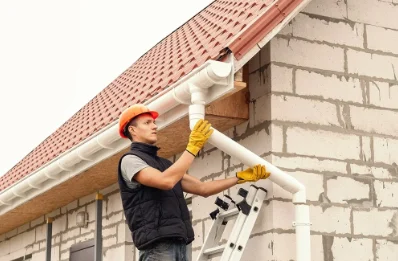 Pose et remplacement de gouttières à Beneuvre